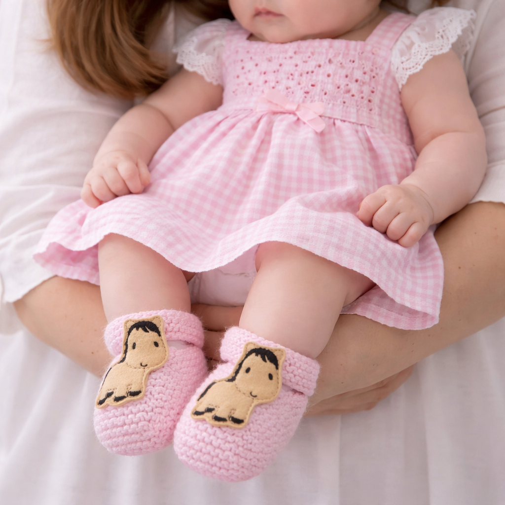 Pony Booties Hand-knit