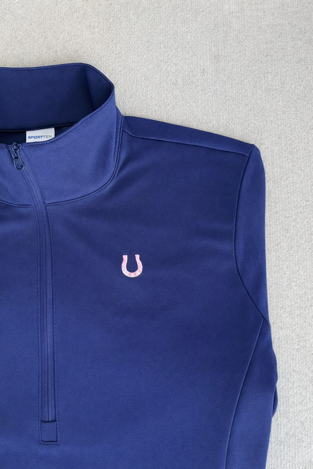 Lucky Horseshoe Riding Shirt (Navy Blue)
