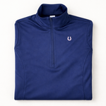 Lucky Horseshoe Riding Shirt (Navy Blue)
