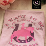 equestrian for life kids tee