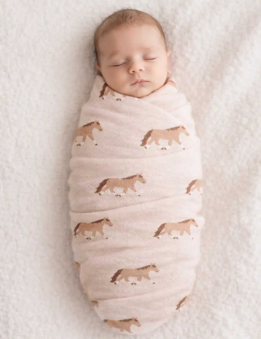 Pony Snuggles Organic Baby Blanket Faire - Viverano Organics