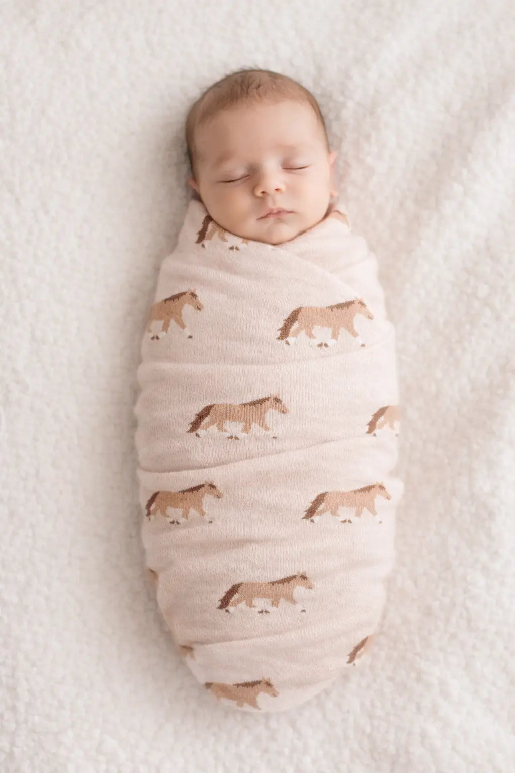 Pony Snuggles Organic Baby Blanket Faire - Viverano Organics