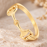 Equestrian Horse Snaffle-Bit Ring