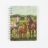 Horse Family Spiral Notebook