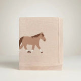 Pony Snuggles Organic Baby Blanket Faire - Viverano Organics