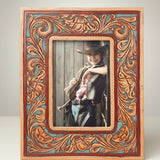 Barn Keepsake Hand-Tooled Leather Frame