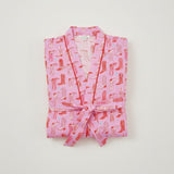 Cowgirl Boots & Bubbles Silky Robe