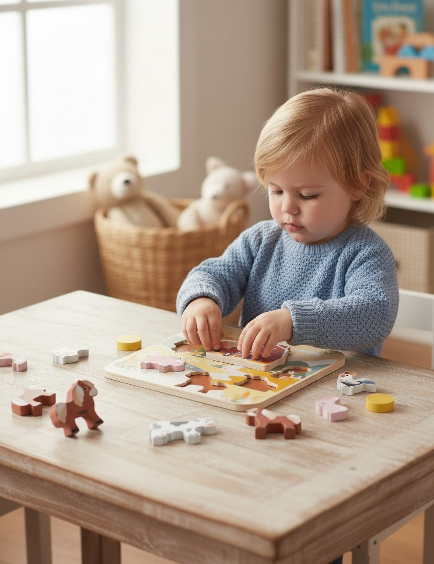 Welcome to the Barn - Chunky Wood Puzzle