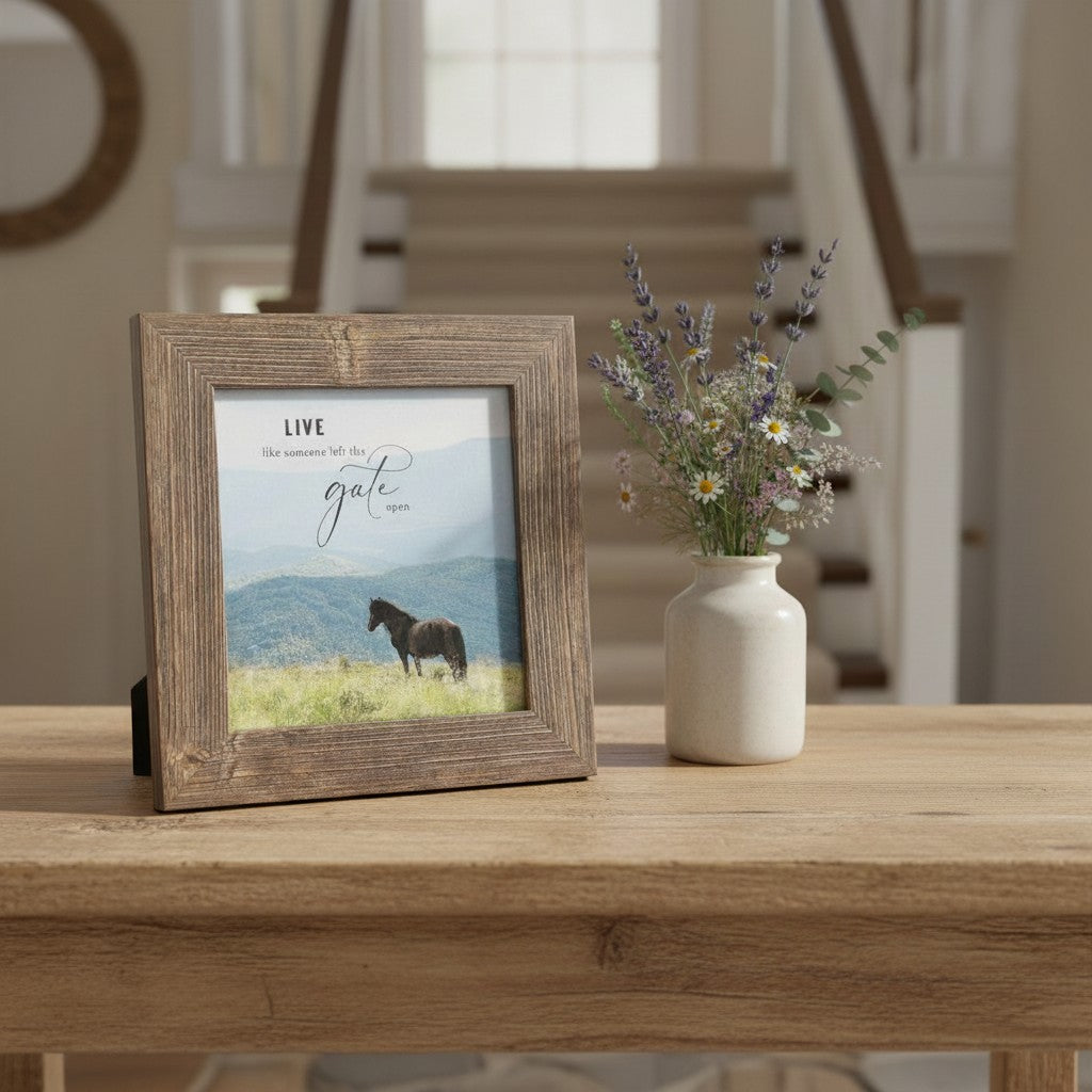 "Live Like Someone Left The Gate Open" Horse Art