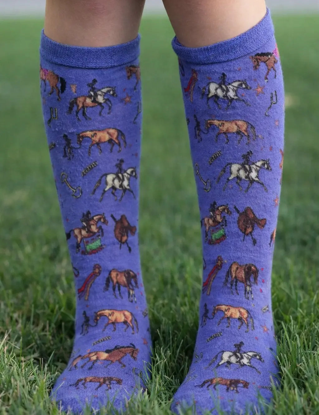 Little Blue Pony Socks (Kids) Faire - AWST