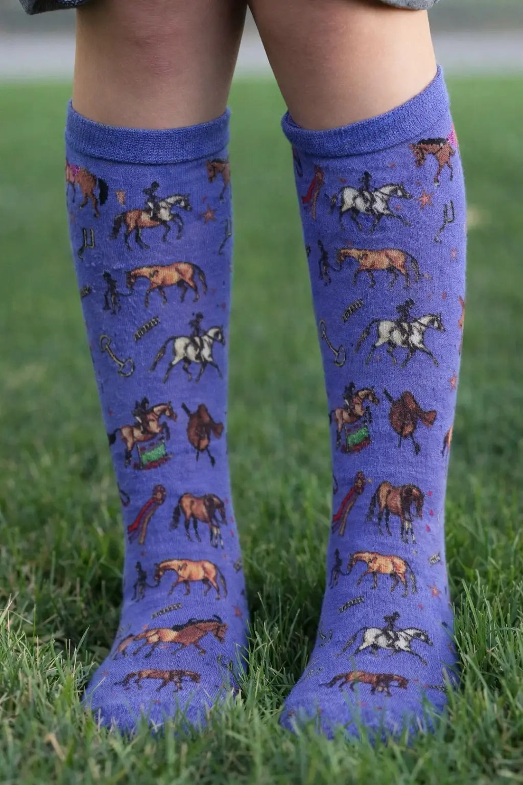 Little Blue Pony Socks (Kids) Faire - AWST