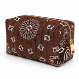 Ranch Girl Quilted Cosmetic Bag (Pink or Brown)