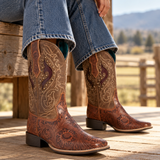 Hope Rider Hand-Tooled Leather Boots