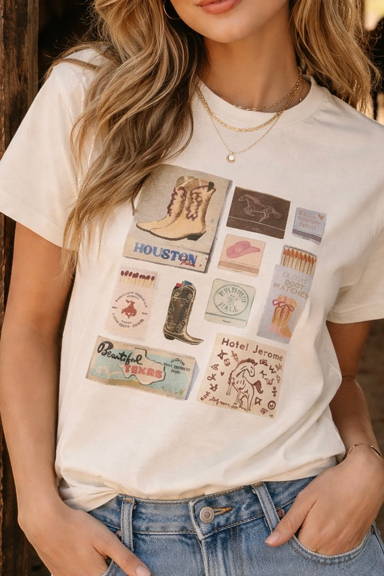 Western Match Box T-Shirt
