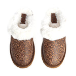 saddle & soul cozy leather slippers