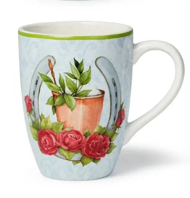 Floral Derby Horse Mug (14 oz) Faire - Certified International
