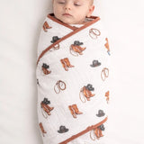 Western Toddler Muslin Blanket Faire - LollyBanks