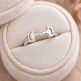 Equestrian Horse Snaffle-Bit Ring
