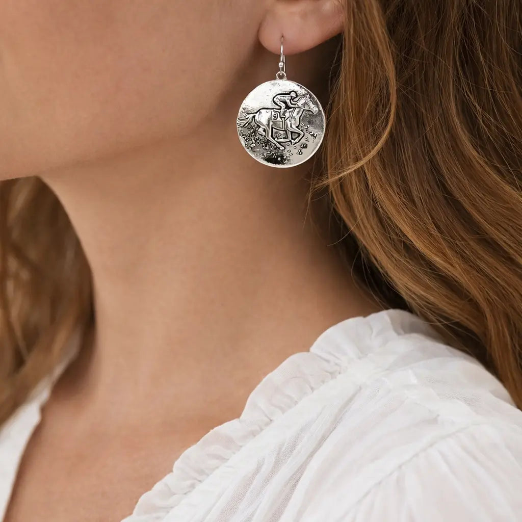 Winner's Circle  Derby Earrings Faire - Lunar Deer