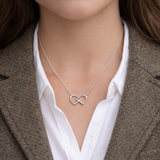 English Stirrup Interlocked Necklace