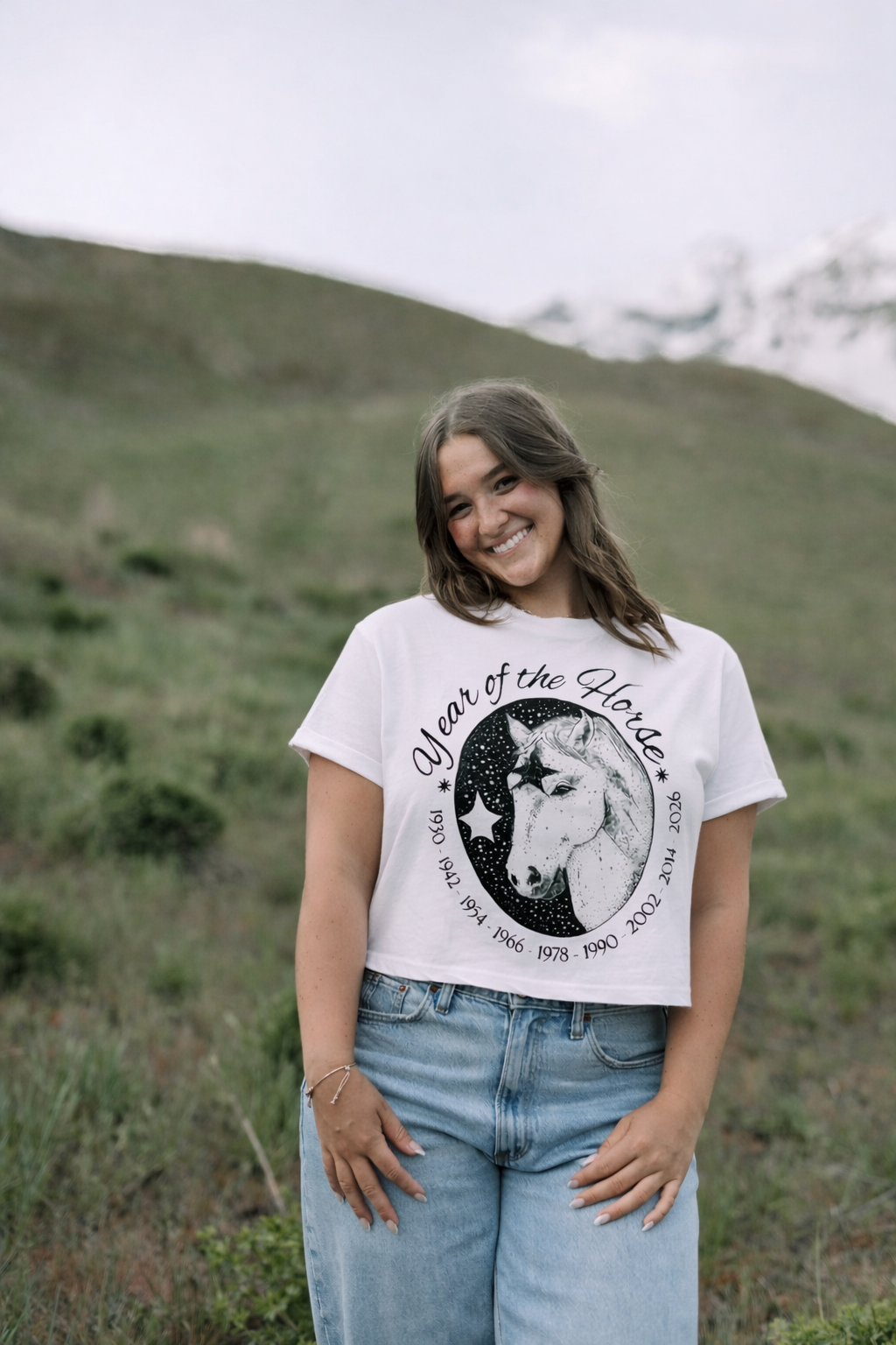 Year of the Horse Cropped Tee