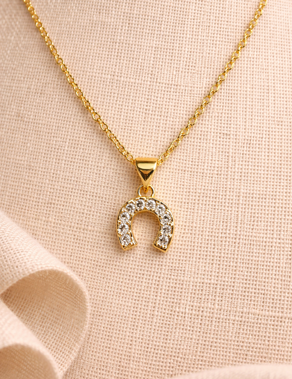 Hope Shines Horseshoe Necklace