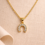 Hope Shines Horseshoe Necklace
