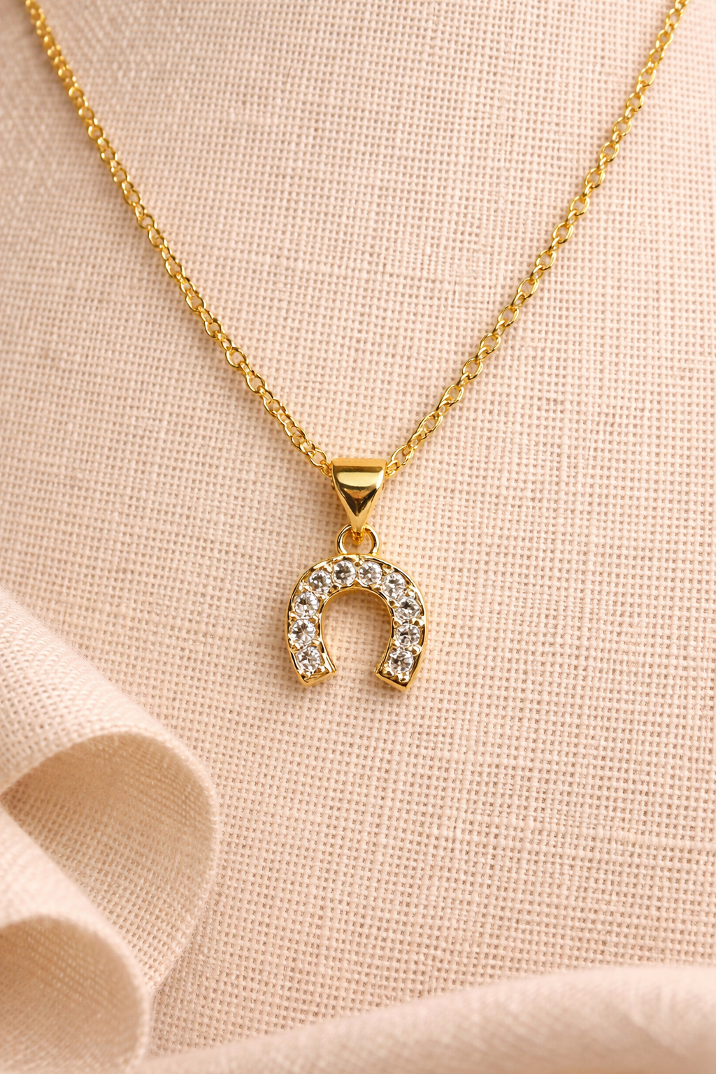 Hope Shines Horseshoe Necklace