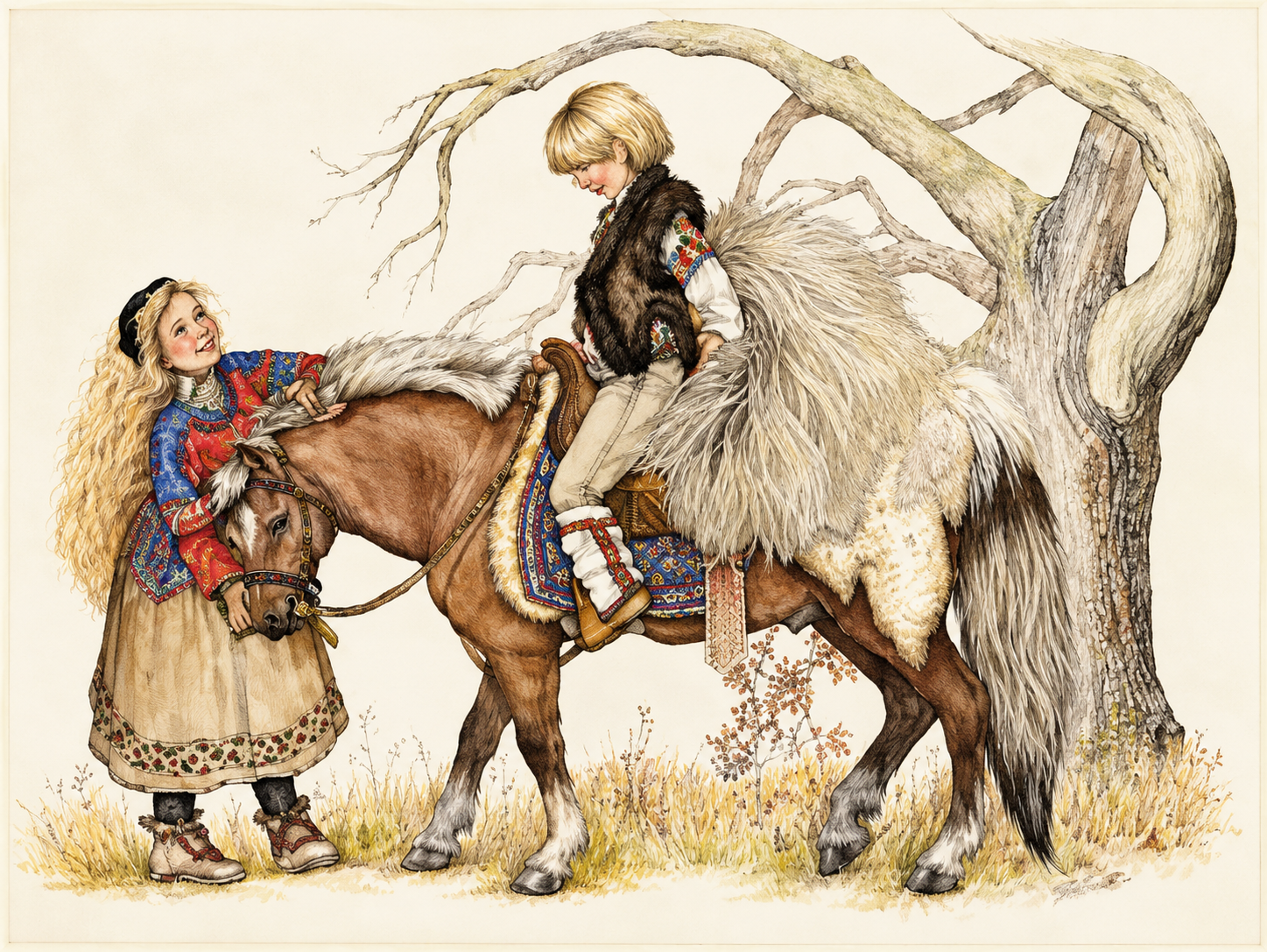 Fritz and the Beautiful Horses by Jan Brett