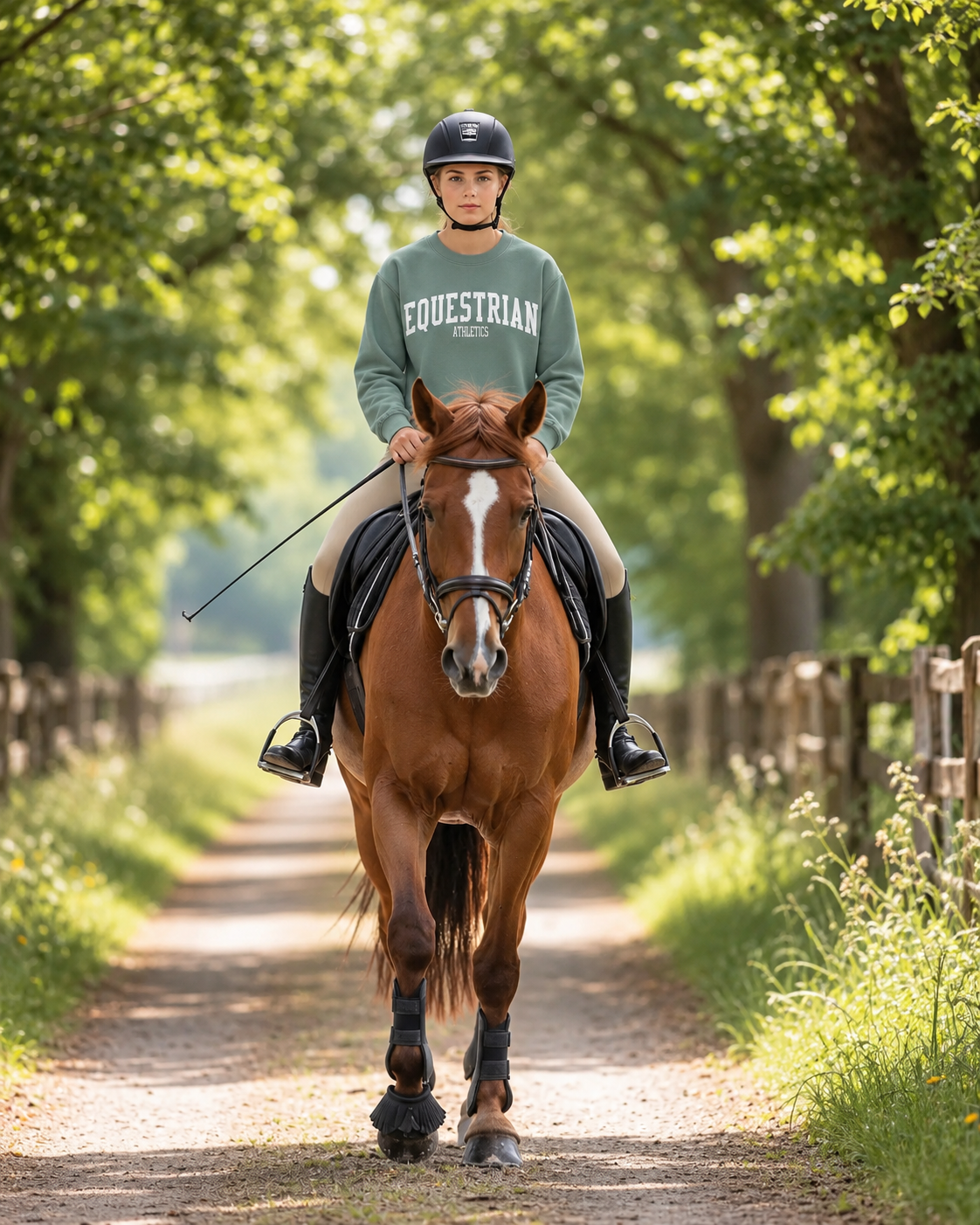 Equestrian Athletics Sweatshirt (Sage Green)