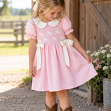 Horses & Bows Smocked Dress