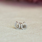 luxe horseshoe earrings Silver