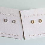 luxe horseshoe earrings