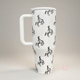 Buckin' Bronco Western Tumbler (40 oz)