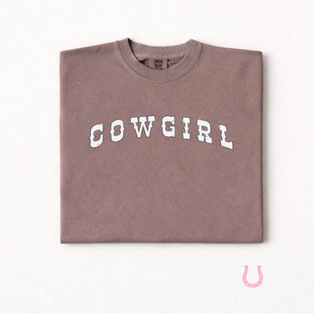 Dusty Trail Cowgirl Tee (Brown)