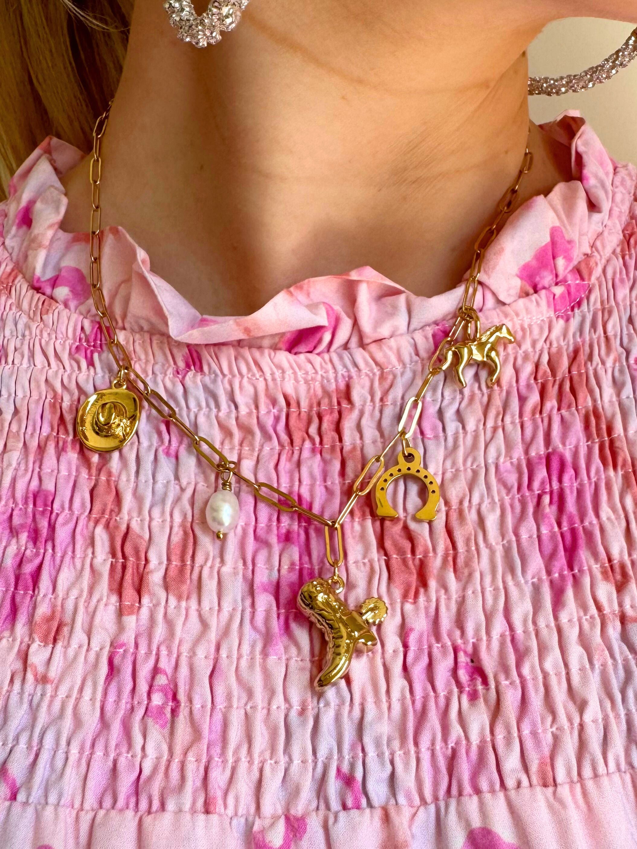 cowgirl hope charm necklace