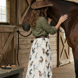 Galloping Horses Mesh Skirt Faire - Avery