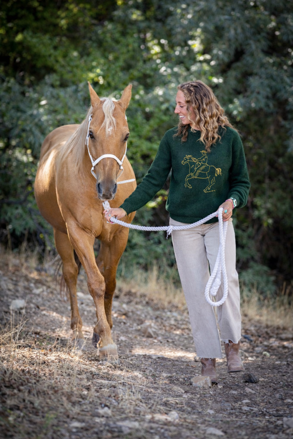 Bridle Up Rider Sweater (Green)
