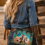 Cowgirl Turquoise Hand-Beaded Purse Faire - Mary Frances Accessories