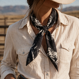 Midnight Ranch Western Scarf