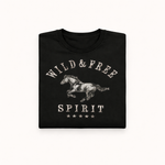 Wild & Free Horse Tee (Black)