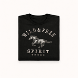 Wild & Free Horse Tee (Black)