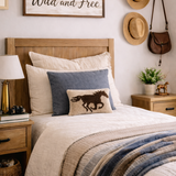 Wild Horse Gallop Hook Pillow