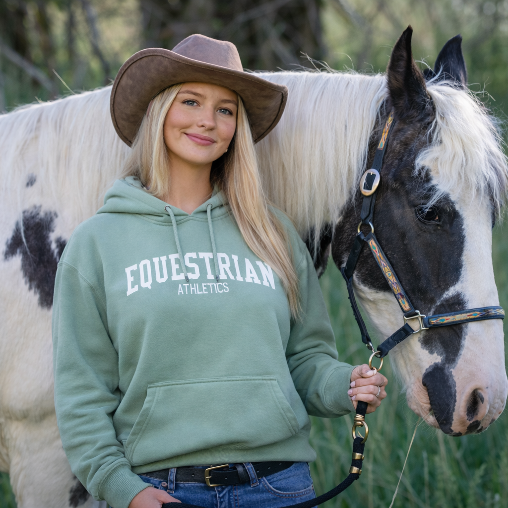 Equestrian Athletics Hoodie (Sea Foam)