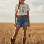 Hold Your Horses Saddle Tee Shirt Faire - Rustee Clothing