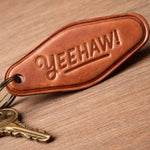 Yeehaw Leather Keychain Motel Style Faire - Sugarhouse Leather
