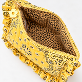 Cowgirl Bandana Cosmetic Pouch (Yellow)