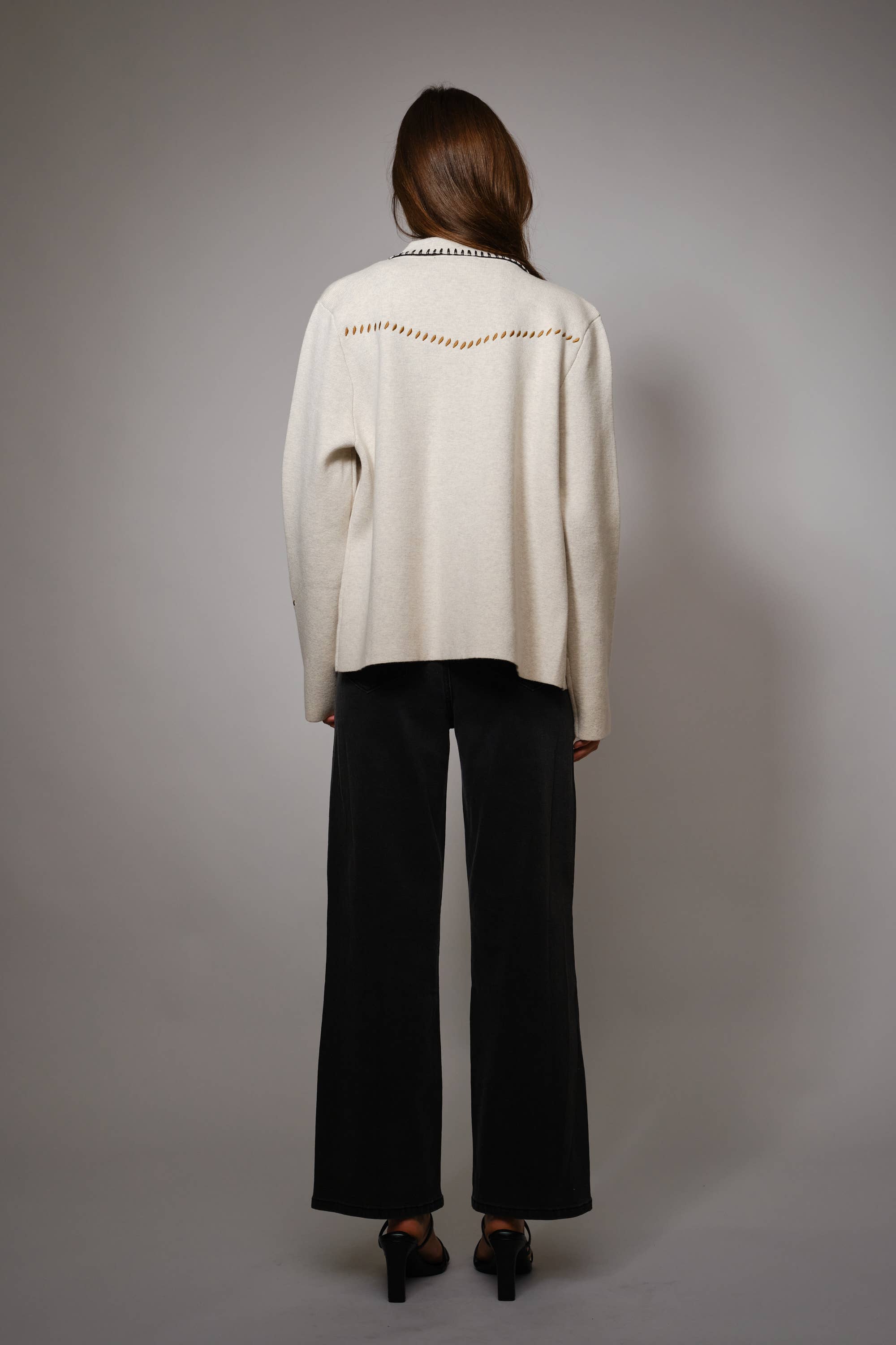 Western Wool Sweater Jacket