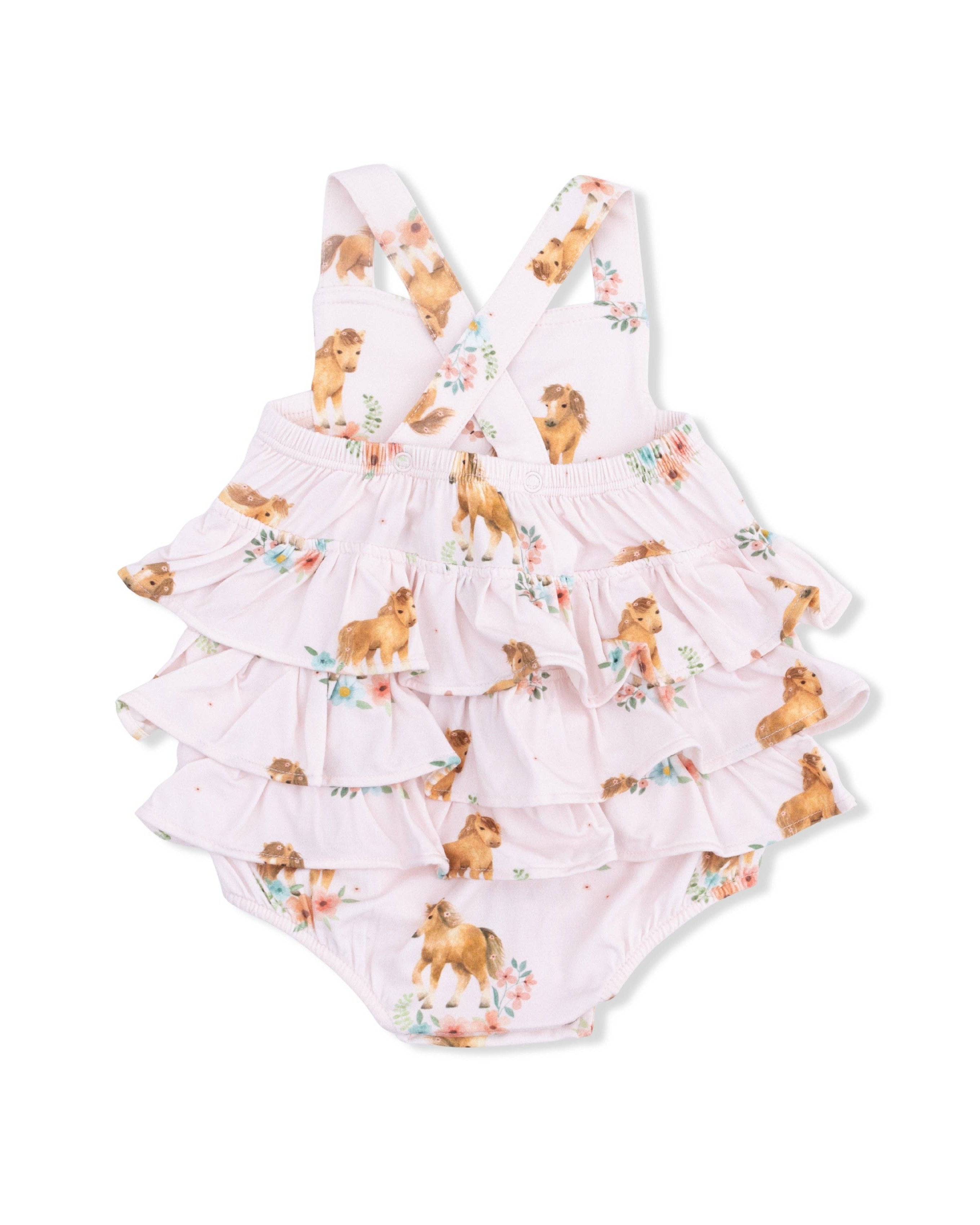 Petal Pony Ruffle Romper