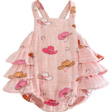 Cowgirl Muslin Ruffle Sunsuit